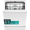 Hisense HS673A90WUK Dishwasher, 16 Place Settings, White, A Rated