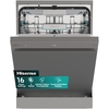 Hisense HS673A90XUK Dishwasher, 16 Place Settings, Stainless Steel, A Rated