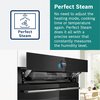 Bosch HSG7364B1B Series 8 Built-In Electric Single Oven with Steam Function, Black, A+ Rated