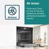 Bosch HSG7584B1 Series 8 Built-In Electric Single Oven with Steam Function, Black, A+ Rated
