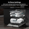 Hisense HV16AUK Fully Integrated Dishwasher, 16 Place Settings, A Rated