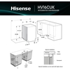 Hisense HV16CUK Fully Integrated Dishwasher, 16 Place Settings, C Rated