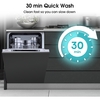 Hisense HV523E15UK Fully Integrated Slimline Dishwasher, 10 Place Settings, E Rated