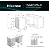 Hisense HV642C65UK Fully Integrated Dishwasher, 14 Place Settings, C Rated