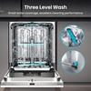 Hisense HV643D90UK Fully Integrated Dishwasher, 16 Place Settings, D Rated