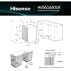 Hisense HV663A60UK Fully Integrated Dishwasher, 16 Place Settings, A Rated