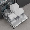 Hisense HV663A60UK Fully Integrated Dishwasher, 16 Place Settings, A Rated