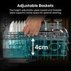 Hisense HV693A60UVADUK Fully Integrated Dishwasher, 16 Place Settings, A Rated