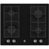 Hoover HVG6K3B 4 Burner Gas Hob, Black