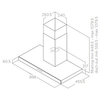 Elica JOYE-90 90cm Chimney Cooker Hood, Stainless Steel, A Rated