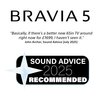 Sony K65XR55BP.UKA BRAVIA 5 65" Mini LED Smart Television, 4K Ultra HD, Black, D Rated