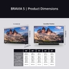 Sony K85XR55BP.UKA BRAVIA 5 85" Mini LED Smart Television, 4K Ultra HD, Black, C Rated