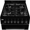 Beko KA52NEK Gas Cooker with High Level Grill, Black, A Rated