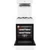Beko KA52NEW Gas Cooker with High Level Grill, White, A Rated