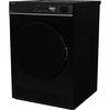 Sharp KD-NCB8S7PB91-EN Condenser Tumble Dryer, 8kg, Black, B Rated