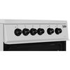 Beko KDC5422AS Ceramic Electric Cooker with Separate Grill, Silver, A Rated