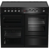 Beko KDVC100K 100cm Ceramic Range Cooker, Black, A Rated