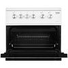 Beko KDVC563AW Ceramic Electric Cooker with Double Oven, White, A Rated