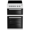 Beko KDVC563AW Ceramic Electric Cooker with Double Oven, White, A Rated