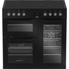 Beko KDVC90K 90cm Ceramic Range Cooker, Black, A Rated