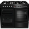 Beko KDVF100K 100cm Dual Fuel Range Cooker, Black, A Rated