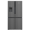 Siemens KF96DPXEA iQ700 American Fridge Freezer, Brushed Black Steel, E Rated,  Plumbed