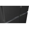 Siemens KF96NAXEAG iQ300 American Fridge Freezer,  Non-Plumbed, Black, E Rated