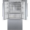 Bosch KFF96PIEP Series 8 American Fridge Freezer, Stainless Steel, E Rated,  Plumbed