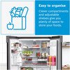 Bosch KFN96APEAG Series 4 American Fridge Freezer,  Non-Plumbed, Stainless Steel, E Rated