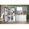 Bosch KFN96VPEAG Series 4 American Fridge Freezer, Stainless Steel, E Rated,  Non-Plumbed