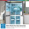Bosch KFN96VPEAG Series 4 American Fridge Freezer, Stainless Steel, E Rated,  Non-Plumbed