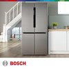 Bosch KFN96VPEAG Series 4 American Fridge Freezer, Stainless Steel, E Rated,  Non-Plumbed