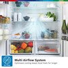 Bosch KFN96VPEAG Series 4 American Fridge Freezer, Stainless Steel, E Rated,  Non-Plumbed