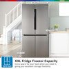 Bosch KFN96VPEAG Series 4 American Fridge Freezer, Stainless Steel, E Rated,  Non-Plumbed