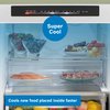 Bosch KGN362LDFG Series 4 No Frost Fridge Freezer, 60/40, Stainless Steel, D Rated
