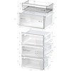 Bosch KGN39OCAFG Series 4 Total No Frost Fridge Freezer, 70/30, Grey, A Rated