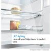 Bosch KGV33VLEAG Series 4 Low Frost Fridge Freezer, 60/40, Stainless Steel, E Rated