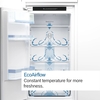 Bosch KIN86NFE0G Series 2 No Frost Integrated Fridge Freezer, Fixed Hinge, 60/40, E Rated