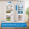 Bosch KIN96NSE0G Series 2 No Frost Integrated Fridge Freezer, Sliding Hinge, 70/30, White, E Rated