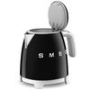Smeg KLF05BLUK Retro 0.8 Litre Kettle, Black