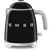 Smeg KLF05BLUK Retro 0.8 Litre Kettle, Black