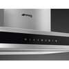 Smeg KLTI9L4X Island Cooker Hood, Stainless Steel and Glass, A Rated
