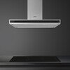 Smeg KLTI9L4X Island Cooker Hood, Stainless Steel and Glass, A Rated
