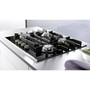 Miele KM3010 Stainless Steel and Glass 63cm 4 Burner Gas Hob, Black