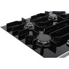 Miele KM3010 Stainless Steel and Glass 63cm 4 Burner Gas Hob, Black