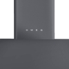Smeg KT110GRE Victoria 110cm Chimney Cooker Hood, Grey, A Rated