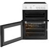 Beko KTC611W Ceramic Electric Cooker with Separate Grill, White, A Rated