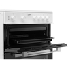 Beko KTC611W Ceramic Electric Cooker with Separate Grill, White, A Rated