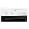 Beko KTC611W Ceramic Electric Cooker with Separate Grill, White, A Rated