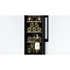 Bosch KUW20VHF0G Series 6 Integrated Wine Cooler, Black, F Rated